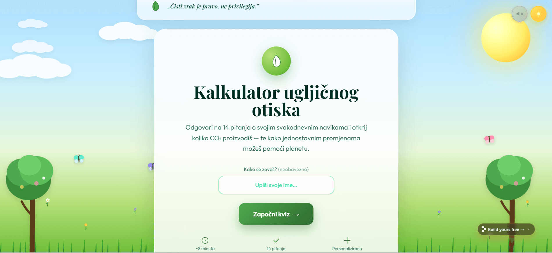 Naslovna slika rada Kalkulator ugljičnog otiska