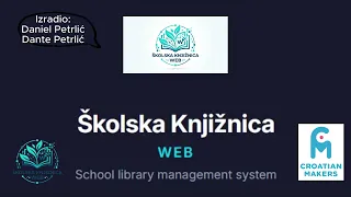 Snimka zaslona aplikacije WEB – Školska Knjižnica