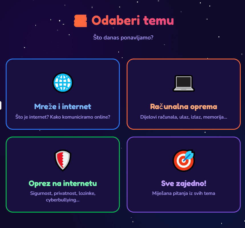 Galerija rada InfoKviz 1
