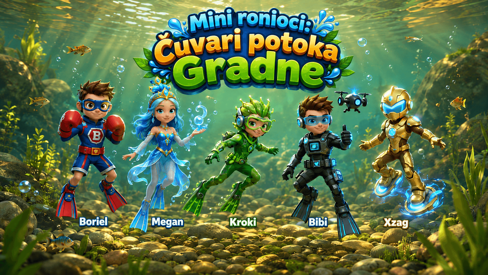 Snimka zaslona aplikacije Čuvari potoka Gradne